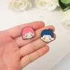 Cute Boy Girl Head Portrait Couple Cute Brooches Pin for Women Fashion Dress Coat Shirt Demin Metal Funny Brooch Pins Badges Backpack Gift Jewelry