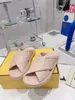 2023 Moda Kadın Erkek Sandalet Lüks Tasarımcı Bayan Beyler Renkli Tuval Mektup Anatomik Deri slayt 6 stil Modeli 35-46