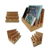 ECO BAMBOO Multi-Device Chaining станции док-станции Organizer - несколько отделок, доступных для таблеток ноутбуков и телефонов