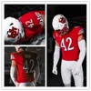 Xflsp College Maillot de football personnalisé pour homme Utah 53 Shuhei Mitsumoto 77 Bamidele Olaseni 10 R.J. Hubert 22 Ty Jor et