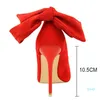 Dress High Heels Suede Bow-knot Woman Pumps Stiletto Ladies Women Basic Pump Wedding Shoes Footwear