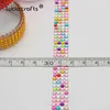 Cadeau Wrap Lucia Crafts 18mm 50cm Coloré Acrylique Strass Autocollant Autocollant Ruban Ceinture Scrapbooking Matériel 1 pièce I1011Gift