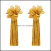 Bengelen kroonluchter oorbellen sieraden trendy zomer Koreaanse elegante drop earring bloemen lange tasel voor vrouwen pendientes levering 2021 ujrtl