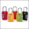 Door Locks Hardware Building Supplies Home Garden Combination Lock Resettable Cus Travel Lage Padlock Suitcase High Security Colors Mix 8