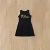 Vestidos de filho para crianças camisetas de manga curta vestido rei rei rainha príncipe princesa letra de ouro moda dos pais criança roupas pretas conjunto 20sc e3