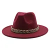 Fedora Hut für Frauen Männer Filz Hüte Frau Mann Fedoras Panama Jazz Top Hut Weibliche Brand Kappe Mädchen Mode Herbst Winter Caps Party Weihnachtsgeschenk 2022