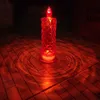 Wedding Decorative LED Candle Romantic Colorful Rose Refraction Candle Light with Battery Birthday Confession Electronic Candles 220527