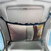 2PC Portable Car SUV Ceiling Storage Pocket Roof Cargo Net Bag Fishing Rod Holder Vehicle Trunk Pouch Sundries Storage Organizer Y220414