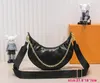 Designer luxe handtassen Half-maan hobo tas klassieke dames handtas dames composiet lederen koppeling schoudertas vrouwelijke portemonnee pure kleur