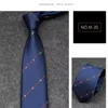 22SS Brand Men slipsar 100% Silk Jacquard Classic Woven Handmade slips för bröllop Casual och Business Neck Tie 88