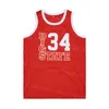 Men High School 34 Jesus Shuttlesworth Basketball Jerseys Lincoln Big State Uniform Red Blue Color HipHop Breathable Sport Hip Hop Pure Cotton Embroidery High