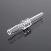 Vente en gros 100% Quartz Nails Mini Nectar Collector Kit Quartz Nail Smoking Accessoires 10mm 14mm 18mm Filtre Conseils Paille Tube Verre Réservoir Pour Narguilés GQB19