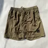 Metal Nylon Dyed Shorts Outdoor Casual Men Pants Beach Swim Shorts Black Grey