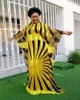 Casual Dresses African Robe Cross-border Full-length Dress Pearl Chiffon 3D Digital Printing + Long Skirt