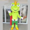 Nouveau Style de haute qualité mignon grenouille mascotte Costume Halloween déguisement Animal mascotte Costume noël anniversaire tenues vêtements