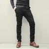 MIX MAN Brand Mens Fashion Jeans Business Casual Stretch Slim Jeans Classic Trousers Denim Pants Male Black K755 201111