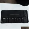 Kitchen Cooking Chef Knife Bag Roll Carry Case Portable Durable Storage 12 Pockets Black Colors Tool Drop Delivery 2021 Organization House