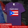 Porto Rico Bandeira do país camiseta grátis camisa personalizada Nome DIY Número 100 Camisetas de algodão Homens Mulheres Camiseta casual solta 220616