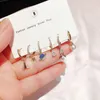 Dangle & Chandelier High-end 6pcs Outer Space Drop Earrings For Women Gold Color Rocket Plane Star Cubic Zircon JewelryDangle Odet22