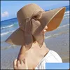 Andere Heimtextilien Sommer Frauen Strand St Hut Atmungsaktive Sun Lady Fashion Dh2Gd