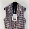 Abiti casual Designer Donna Ragazze Lana Vintage Giacca in tweed Blazer Peacoat Cappotto sartoriale con bottone a lettera Milano Runway Monopetto Lusso NDZ6