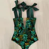 مثيرة كتف الضيق ملابس السباحة طباعة الأزهار ملابس السباحة نساء عاريات بدلة السباحة الشاطئ ارتداء Monokini 220621