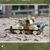 BZDA WW2 Niemieckie Panther G Medium Tank Building Bloks MOC Wojskowy Assault Guniery Model Bricks Toys for Boys Prezenty 220715
