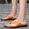 Tofflor män sommar mode utomhus stor storlek sandaler casual sommar strand flip flops herrar glidbanor