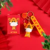 Decorações de interiores Acessórios para carros Chave Buckle Buckle Ornaments Pingente de automóvel de estilo chinês 2022 anos Red Tiger GiftInterrior