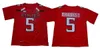 Texas Tech 5 Patrick Mahomes II College Football Jersey Red Men Black Red White Vintage University zszyte koszulki męskie