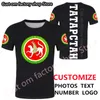 Tatarstan Bulgar Republic Men personnalisé T-shirt Russian Text Diy Tatar Hockey Team Sport T-Mirt Independent Country Flag Tshirt 220616