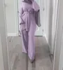 2ピースドバイアバヤトルコのヒジャーブイスラム教徒ドレス女性カフタンイスラム服グロートマテンダムスクレッジアンサンブルフェムムスルマン
