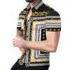 Camisa de vestir para hombre, camisa, ropa, blusa a rayas con estampado, blusa con botones de verano de manga corta Hawaii, tallas grandes, suministro de fábrica, camisas de lujo, sobrecamisa 3xl, tops