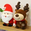 Pc Cm Cartoon Santa Claus Noël Elk Hugs Haute Qualité En Peluche Doux Poupées Bébé Enfants Enfants Décoration De Noël J220704