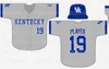 GlaA3740 Mens Custom NCAA Kentucky Wildcats Béisbol Jersey Zeke Lewis Justin Olson Brett Marshall Kyle Música Jake Thompson Austin Schultz Reino Unido Jersey