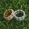 Cluster Rings Baguette Rings for Men Women Popular Cz Stones Bling Iced Out Copper Hip Hop Fashion Jewelry Gifts 220707