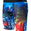 Quick Drying Elastic Beach Shorts For Men Sexy Ice Silk Printed Short Pants With Bags Desinger Underwear Boxers