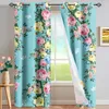 Curtain & Drapes Vintage Floral Printing Window Blackout Curtains For Kids Girls Adults Bedroom Tatami Bed Living Room 2 PanelsCurtain