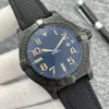 Qualität grüner Zifferblatt Uhren Superocean Heritage Automatische mechanische Bewegung Watch Lederarmband Foding Clasp Herren Kleid Handgelenk