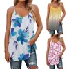 Frauen Sexy Tank Tops Ärmellose Rundhals Blume Gedruckt Lose Tanks Casual Plus Größe Mode Kleidung Top Camisetas Mujer 2022 l220706