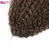 Afro Kinky Curly Hair Braid virkningsflätförlängningar 20 tum Marly för svarta kvinnor ombre Brown Bug Expo City 220610