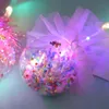 Nova Princesa Light-Up Magic Ball Wand Glow Stick Wizard Wizard LED Magic Wands Halloween Chrismas Festa Rave Brinquedo Grande Presente Crianças Aniversário