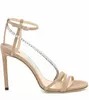 Femmes célèbres Top été Antia Nappa cuir cheville-cravate sandales chaussures femmes talons hauts Sexy Lady fête mariage robe de mariée gladiateur Sandalias