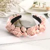 Elegant Simulation Three-Dimensional Flower Headband Handmade Satin Fabric Braided Hairband Women's Hair Accessories Gift