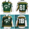 C26 Nik1 40Australia Retro Hockey Jersey Cosido Verde # 61 # 18 Jersey 100% bordado Personalizado Cualquier nombre y número