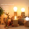 Tischlampen Moderne minimalistische Holzlampe Retro Log Schlafzimmer Mini kleine Persönlichkeit EL Café dekorativ ohne BulbTable