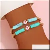 Sommer Strand Stil Ccb Perlen Polymer Clay Disc Stränge Rote Herzen Armband Für Frauen Geschenk Großhandel 2 Teile/satz Drop Lieferung 2021 Perlen Brac