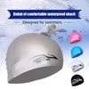 Silicowa czapka silikonowa nietoksyczne 3D Caping Caps Men Men Ergonomic Form Sprzęt do pływania rozmiar dla wszystkich 220621