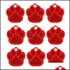 Mode patte forme Pet Id Tag chien nom adresse Anti-perte chiot chaton alliage d'aluminium bijoux Za5425 livraison directe 2021 colliers laisses Sup