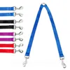 Dog Collars & Leashes Pet Leash Two In One Strong Nylon V Shape Double Dual Coupler Twin Colorful Ways Lead SuppliesDog